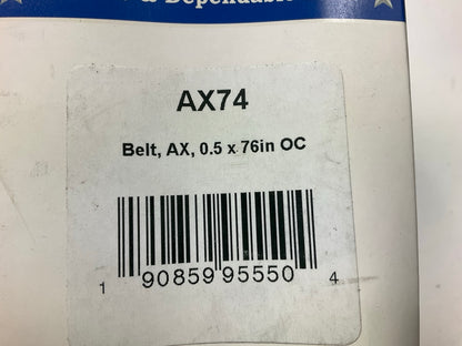 D&D AX74 Cogged Industrial Accessory Drive Belt - 5/8'' X 77''