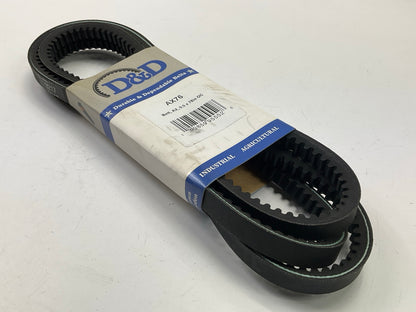 D&D AX76 Cogged Industrial Accessory Drive V - Belt - 1/2'' X 78''