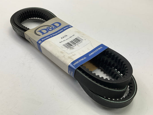 D&D AX76 Cogged Industrial Accessory Drive V - Belt - 1/2'' X 78''