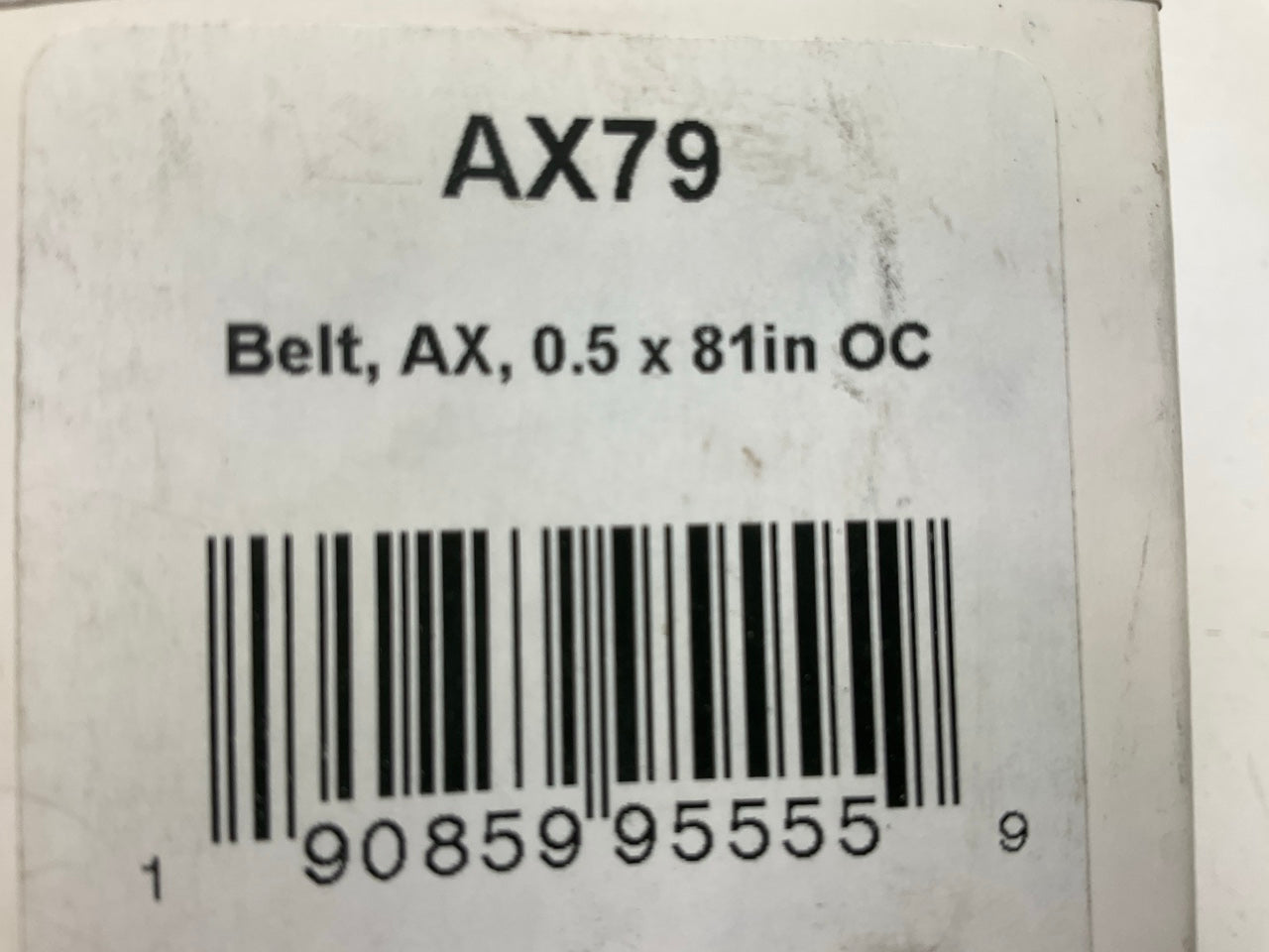 D&D AX79 Cogged Industrial Accessory Drive Belt - 1/2'' X 81''
