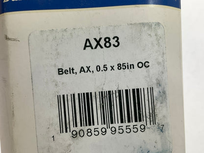 D&D AX83 Cogged Industrial Accessory V - Belt - 1/2'' X 85''