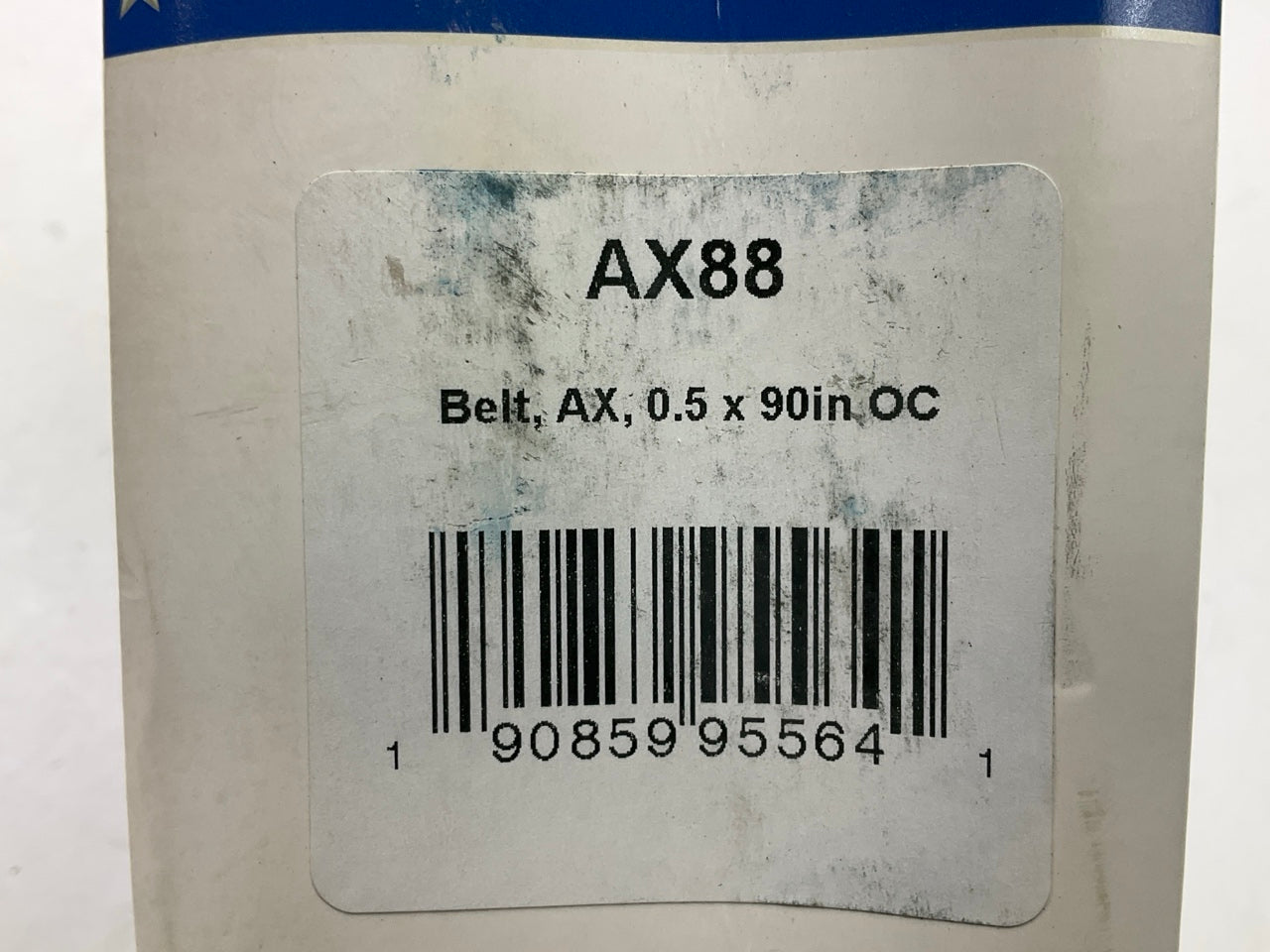 D&D AX88 Cogged Industrial Accessory Drive V-Belt - 1/2'' X 90''