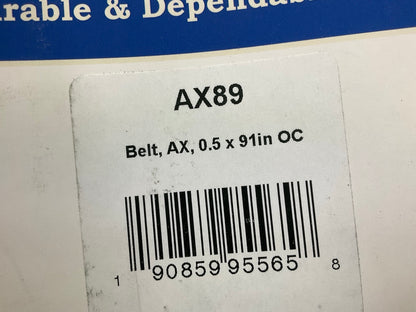 D&D AX89 Cogged Industrial Accessory Drive Belt - 1/2'' X 91''