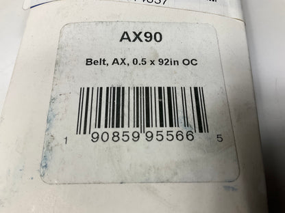 D&D AX90 Cogged Industrial Accessory Drive Belt - 1/2'' X 92''
