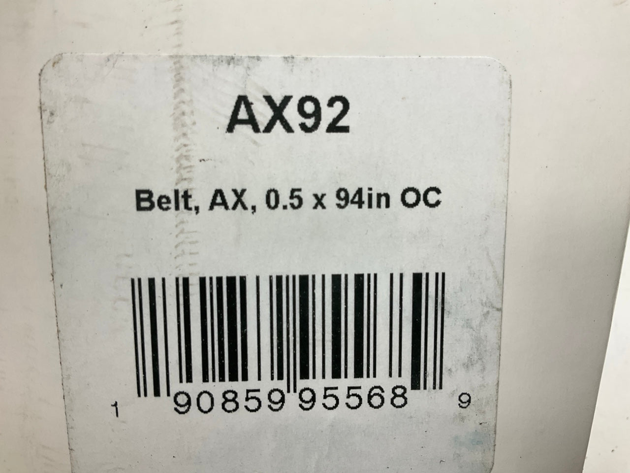 D&D AX92 Cogged Industrial Accessory Drive Belt - 1/2'' X 94''