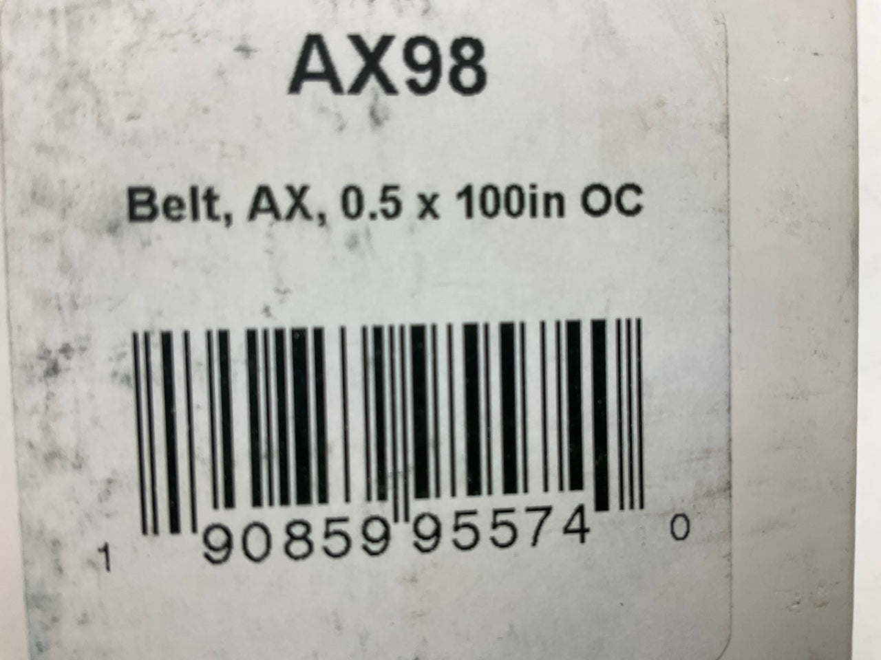 D&D AX98 Cogged Industrial Accessory Drive Belt - 1/2'' X 100''