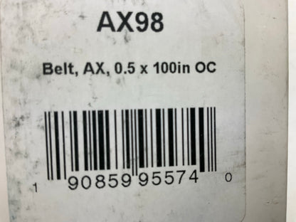 D&D AX98 Cogged Industrial Accessory Drive Belt - 1/2'' X 100''