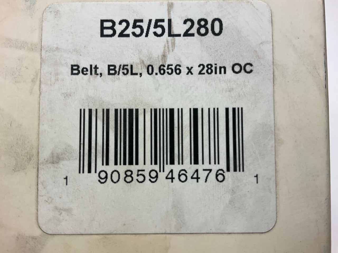 D&D B25-5L280 Lawn & Garden Power Equipment Accessory Drive Belt - 5/8'' X 28''