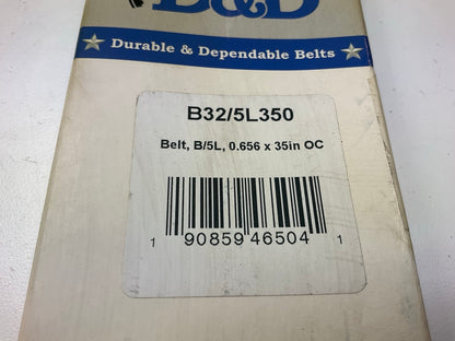 D&D B32-5L350 Lawn & Garden Power Equipment Accessory Drive Belt - 5/8'' X 35''