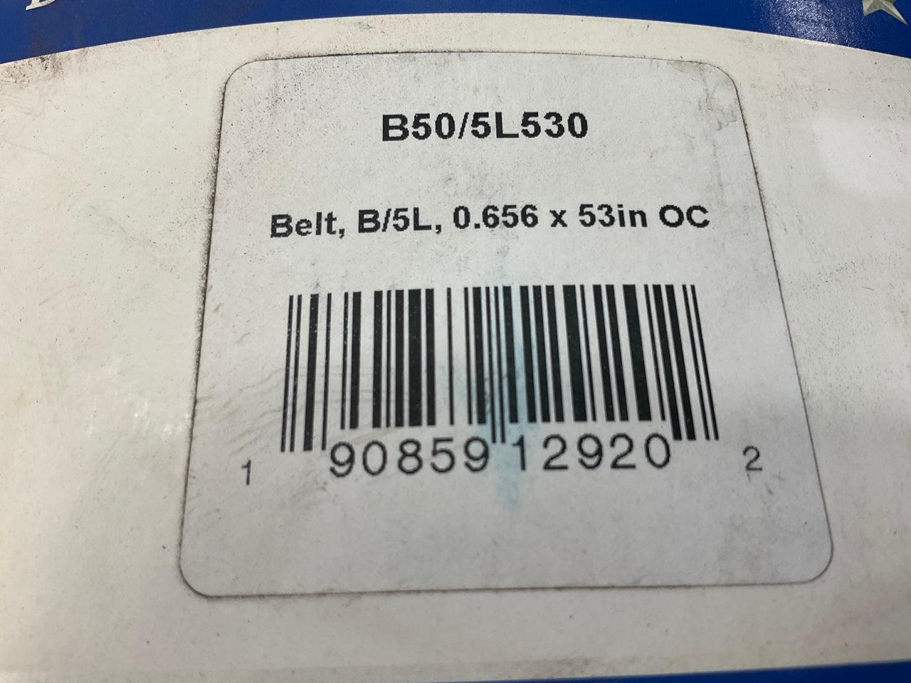 D&D B50-5L530 Lawn & Garden Power Equipment Accessory Drive Belt, 5/8'' X 53''