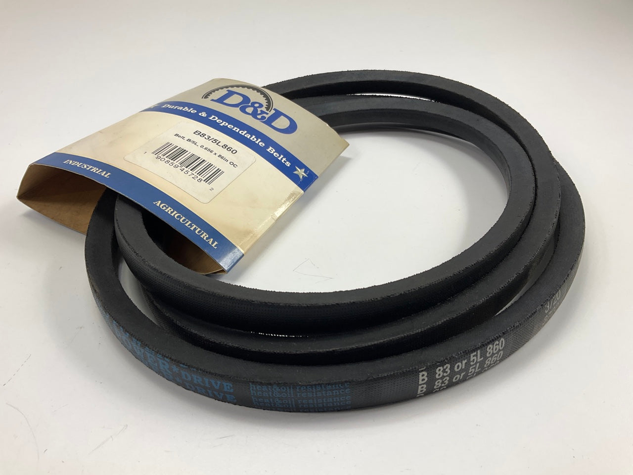 D&D B83-5L860 Lawn & Garden Power Equipment Accessory Drive Belt - 5/8'' X 86''