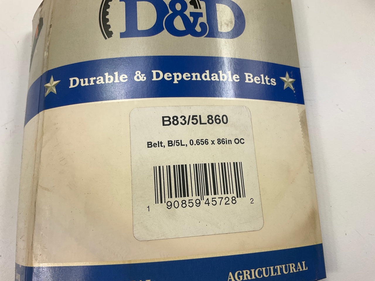 D&D B83-5L860 Lawn & Garden Power Equipment Accessory Drive Belt - 5/8'' X 86''