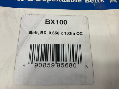 D&D BX100 Cogged Industrial Accessory Drive Belt - 5/8'' X 103''