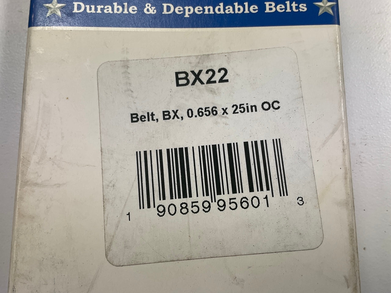 D&D BX22 Cogged Industrial Accessory Drive Belt - 5/8'' X 25''