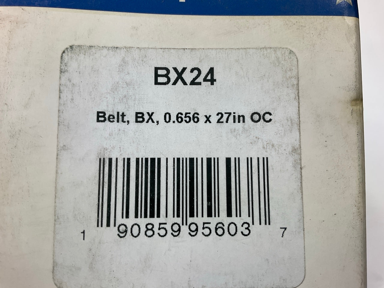 D&D BX24 Cogged Industrial Accessory Drive Belt - 5/8'' X 27''