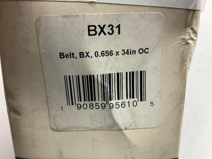 D&D BX31 Cogged Industrial Accessory Drive Belt - 5/8'' X 34''