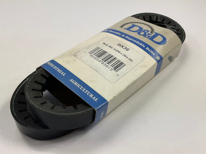 D&D BX36 Cogged Industrial Accessory Drive Belt - 5/8'' X 39''