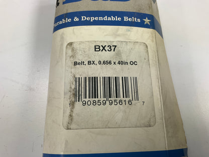 D&D BX37 Cogged Industrial Accessory Drive Belt - 5/8'' X 40''