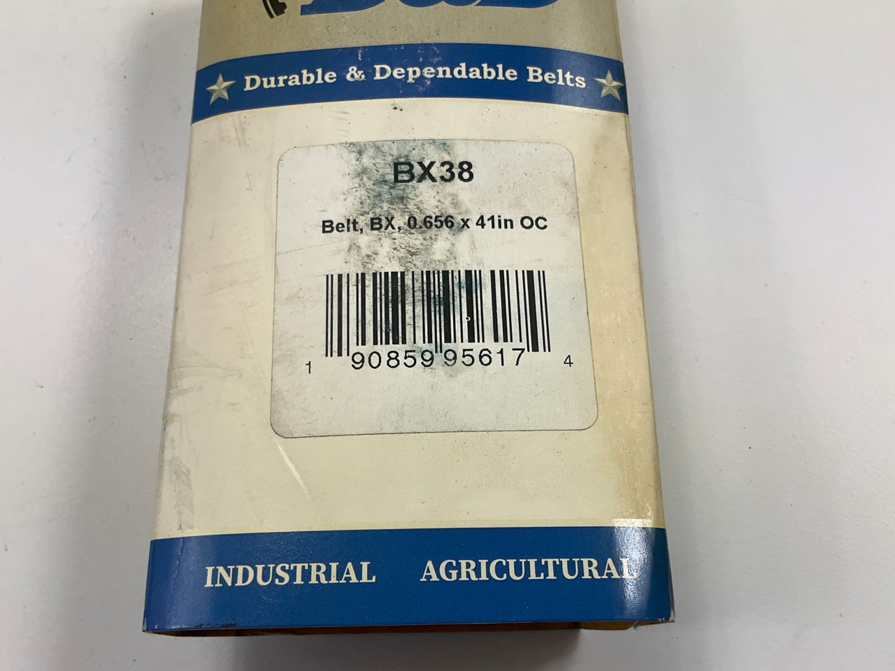 D&D BX38 Cogged Industrial Accessory Drive Belt - 5/8'' X 41''
