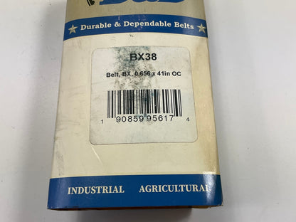 D&D BX38 Cogged Industrial Accessory Drive Belt - 5/8'' X 41''