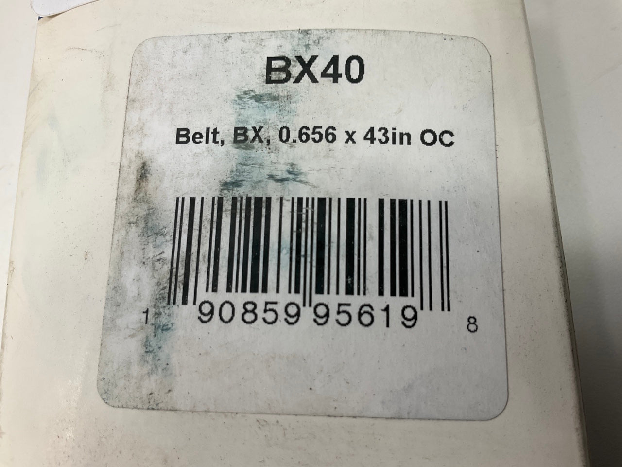 D&D BX40 Industrial Cogged Accessory Drive Belt - 5/8'' X 43''