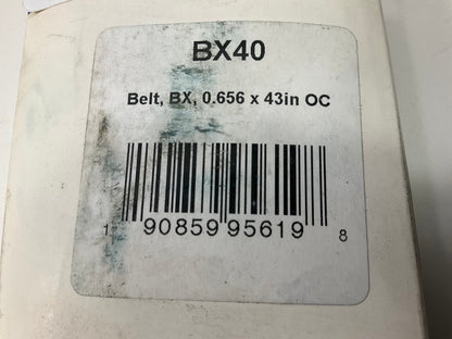D&D BX40 Industrial Cogged Accessory Drive Belt - 5/8'' X 43''