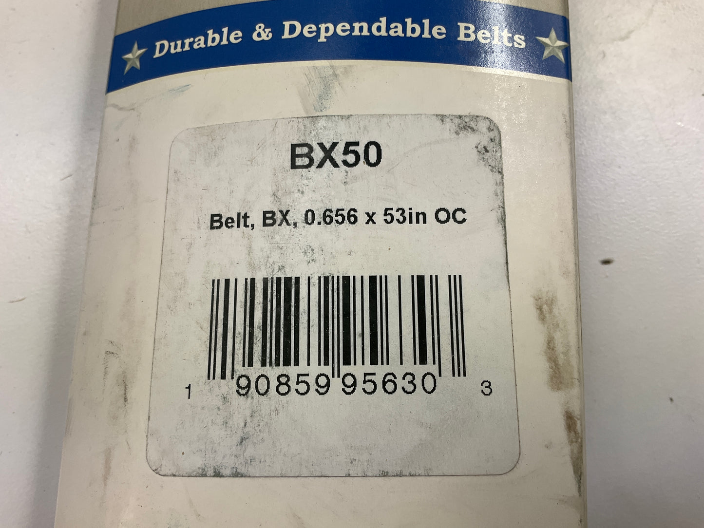 D&D BX50 Cogged Industrial Accessory Drive Belt - 5/8'' X 53''