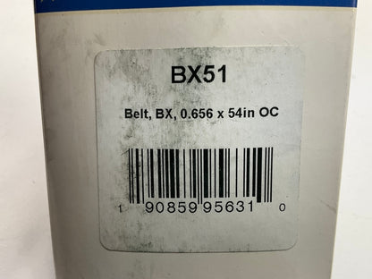 D&D BX51 Cogged Industrial Accessory Drive Belt - 5/8'' X 54''