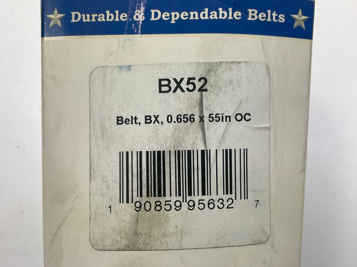 D&D BX52 Cogged Industrial Accessory Drive Belt - 5/8'' X 55''