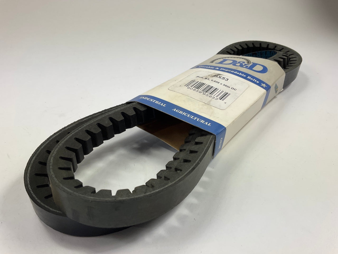 D&D BX53 Cogged Industrial Accessory Drive Belt - 5/8'' X 56''