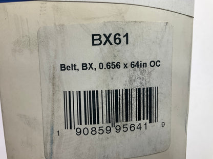 D&D BX61 Cogged Industrial Accessory Drive Belt - 5/8'' X 64''