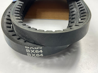 D&D BX64 Cogged Industrial Accessory Drive Belt - 5/8'' X 67''