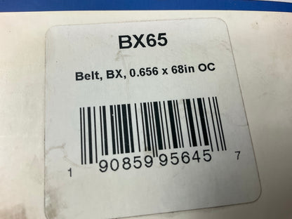 D&D BX65 Cogged Industrial Accessory Drive Belt, 5/8'' X 68''