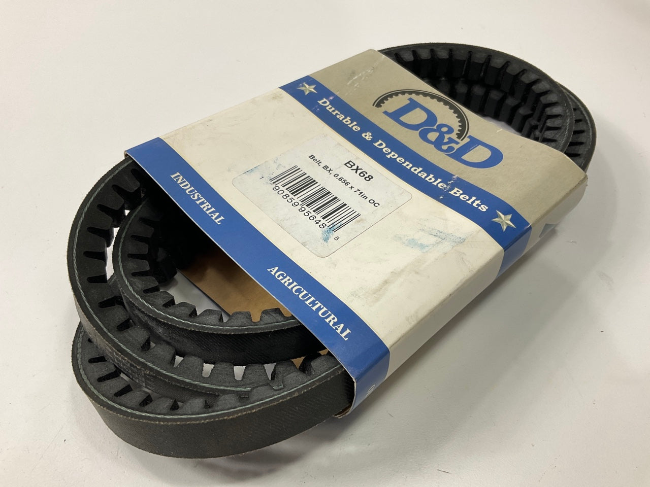 D&D BX68 Cogged Industrial Accessory Drive Belt - 5/8'' X 71''