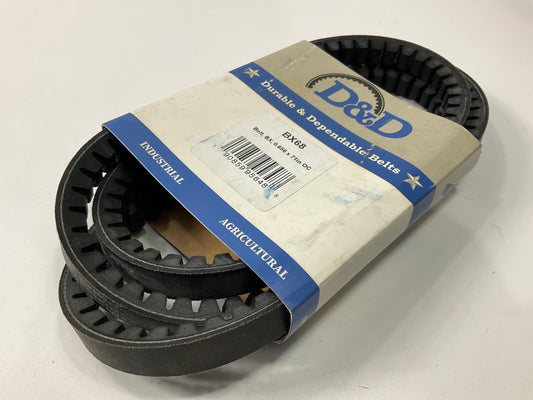 D&D BX68 Cogged Industrial Accessory Drive Belt - 5/8'' X 71''