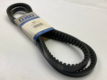 D&D BX69 Cogged Industrial Accessory Drive V- Belt - 5/8'' X72''