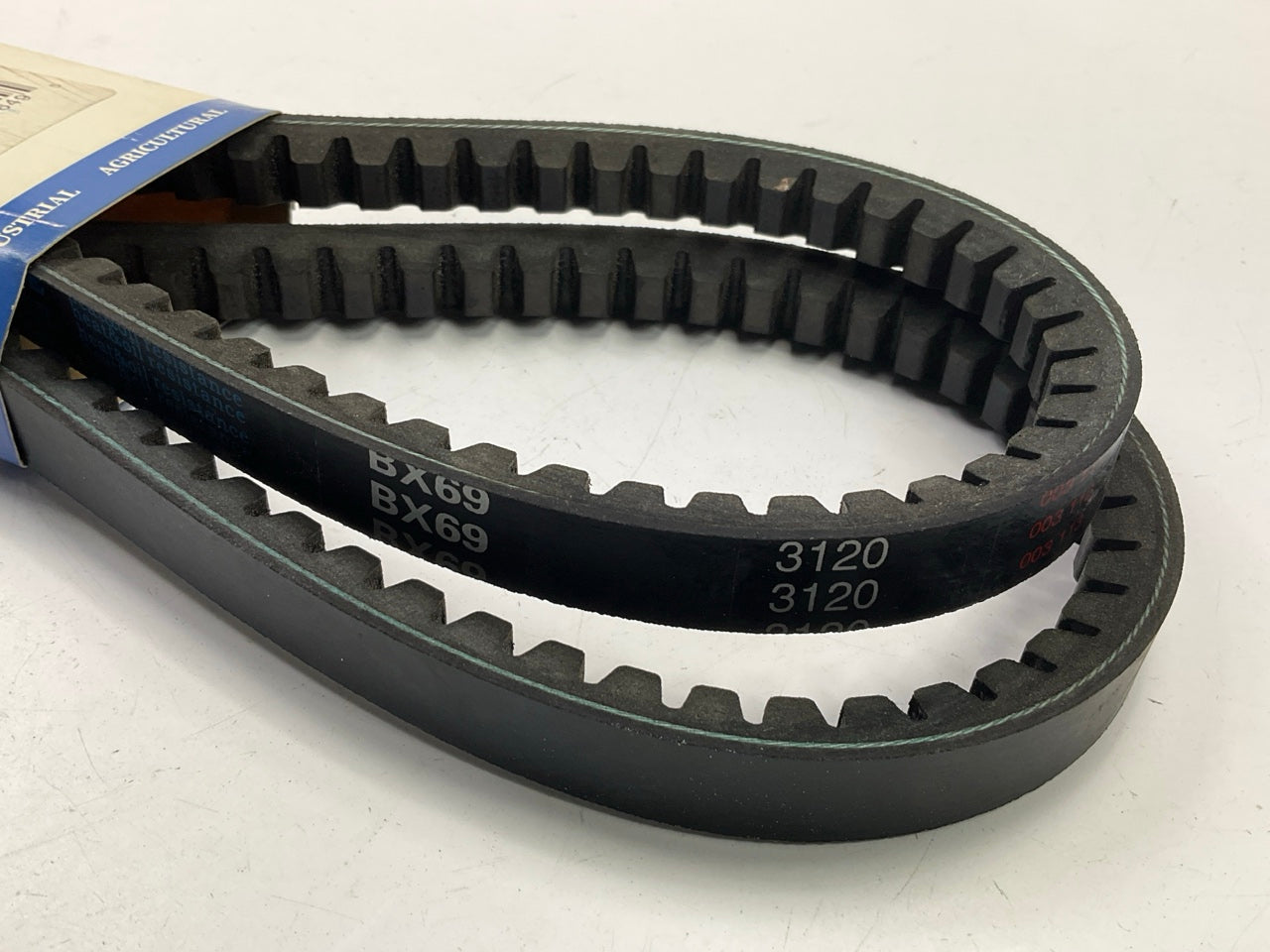 D&D BX69 Cogged Industrial Accessory Drive V- Belt - 5/8'' X72''