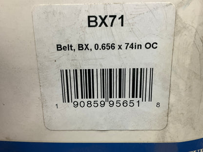 D&D BX71 Cogged Industrial Accessory Drive Belt - 5/8'' X 74''