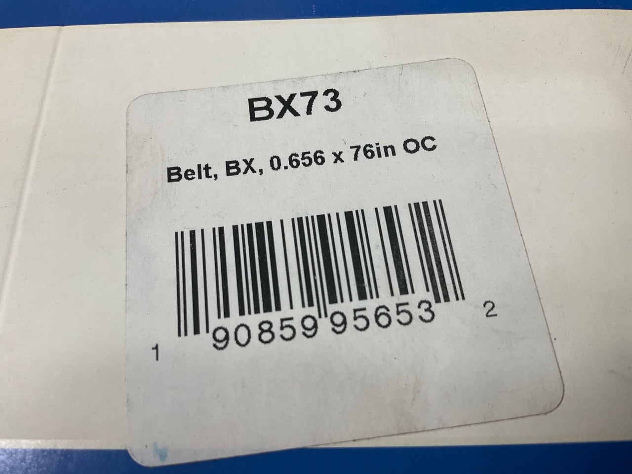 D&D BX73 Cogged Industrial Accessory Drive Belt - 5/8'' X 76''