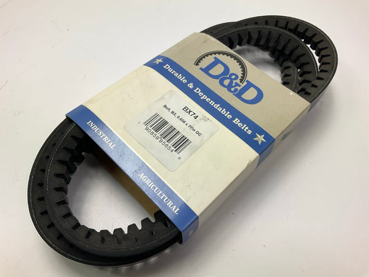 D&D BX74 Cogged Industrial Accessory Drive Belt - 5/8'' X 77''