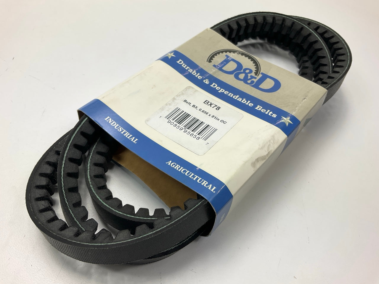 D&D BX78 Cogged Industrial Accessory Drive Belt - 5/8'' X 81''