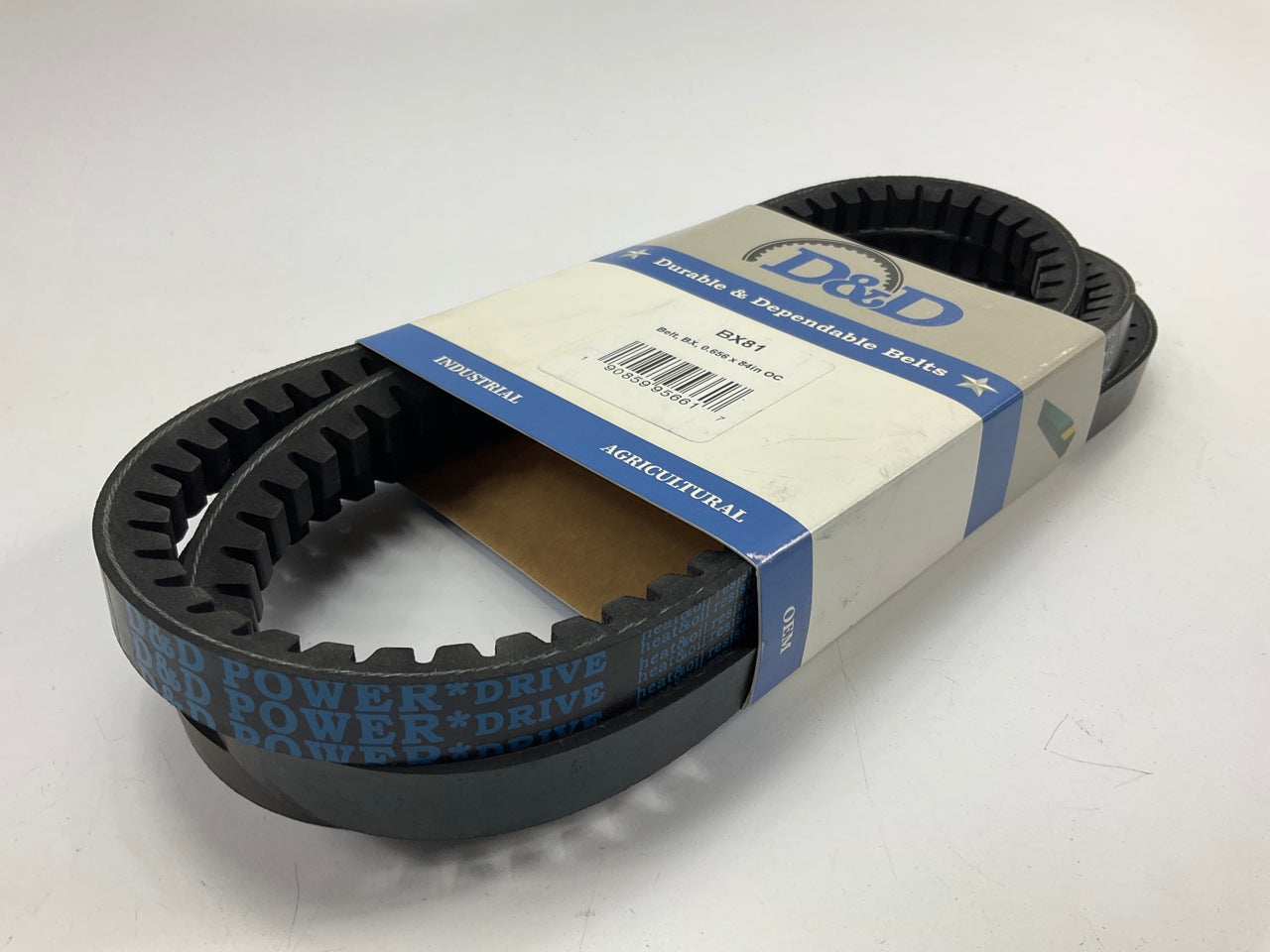 D&D BX81 Cogged Industrial Accessory Drive Belt - 5/8'' X 84''