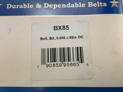 D&D BX85 Cogged Industrial Accessory Drive Belt - 5/8'' X 88''