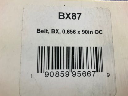 D&D BX87 Cogged Industrial Accessory Drive Belt - 5/8'' X 90''