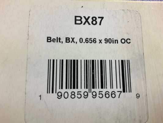 D&D BX87 Cogged Industrial Accessory Drive Belt - 5/8'' X 90''