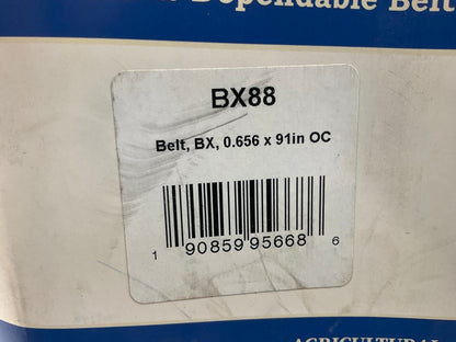 D&D BX88 Cogged Industrial Accessory Drive Belt - 5/8'' X 91''