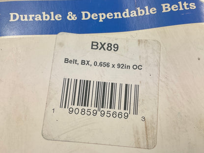 D&D BX89 Cogged Industrial Accessory Drive Belt - 5/8'' X 92''