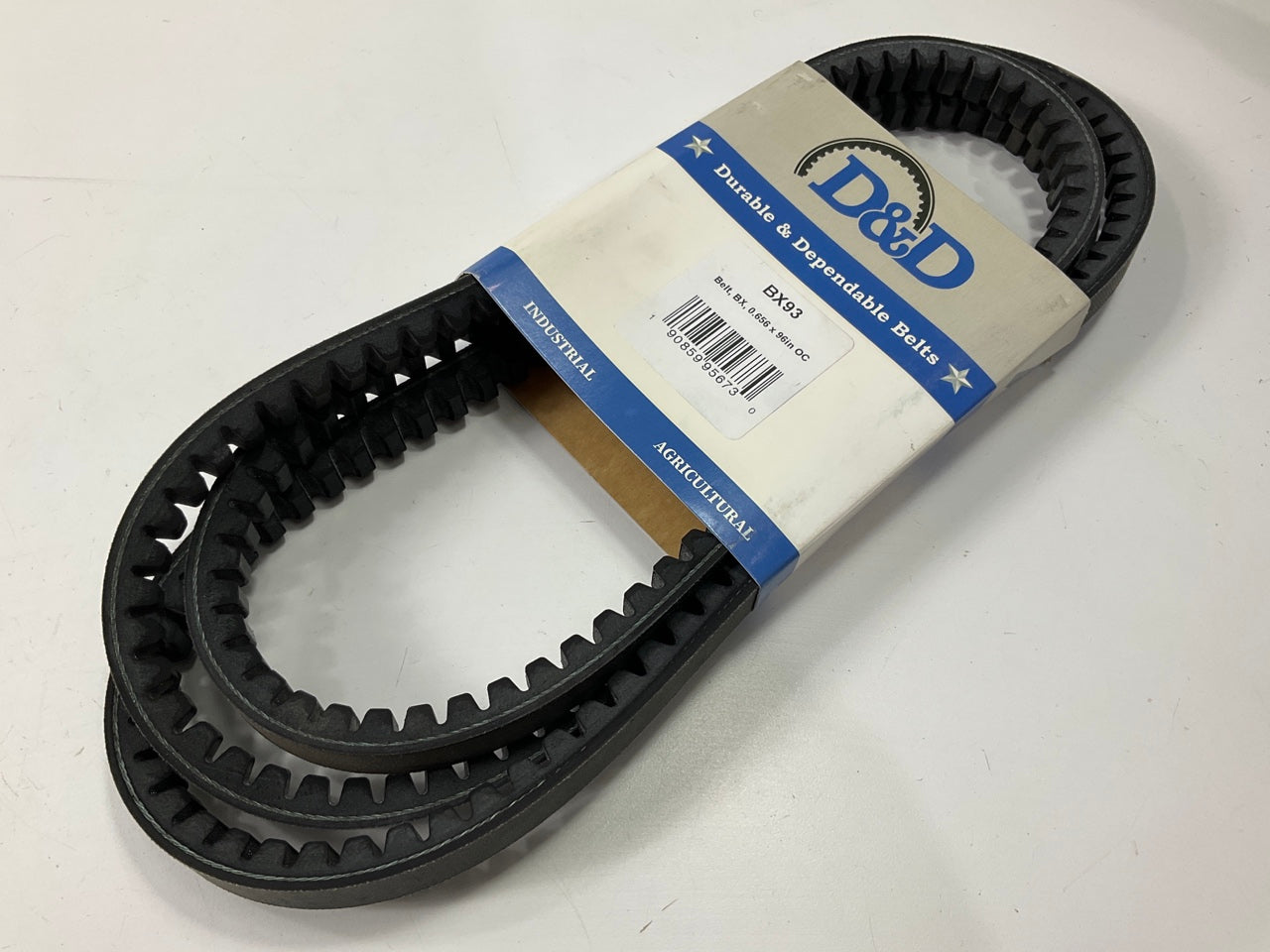 D&D BX93 Cogged Industrial Accessory Drive Belt - 5/8'' X 96''
