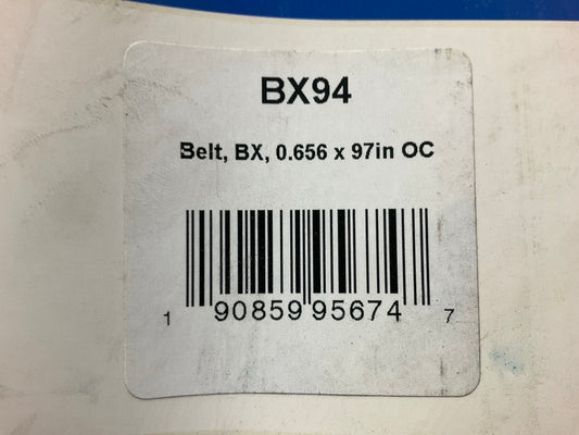 D&D BX94 Cogged Industrial Accessory Drive Belt - 5/8'' X 97''