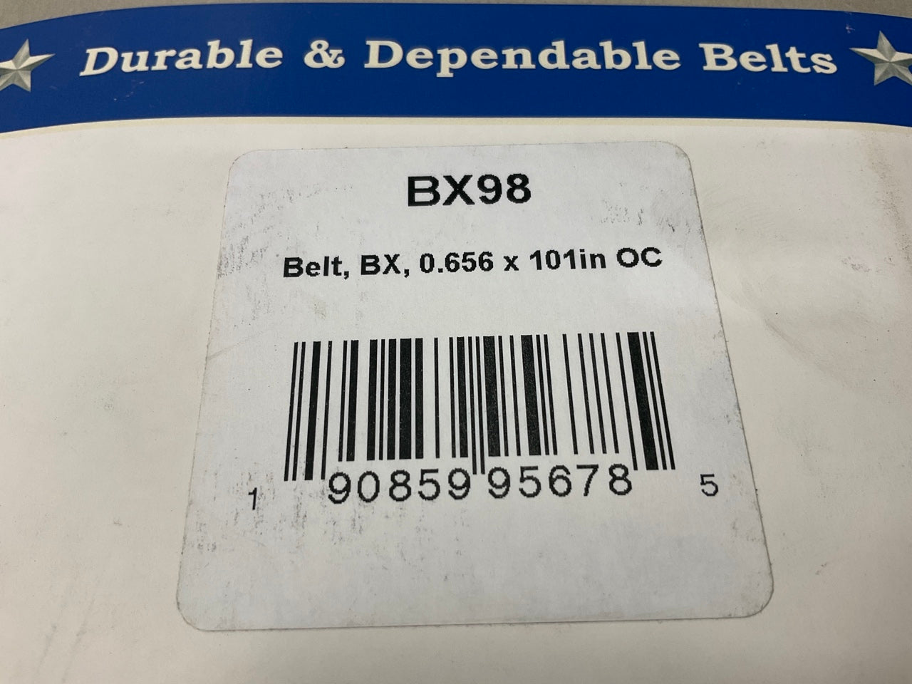 D&D BX98 Cogged Industrial Accessory Drive Belt, 5/8'' X 101''